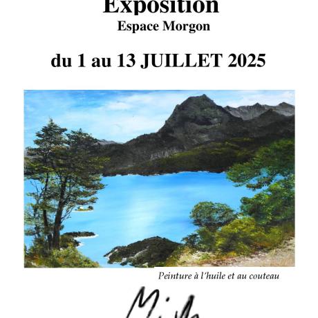 expo peinture à l'huile et au couteau