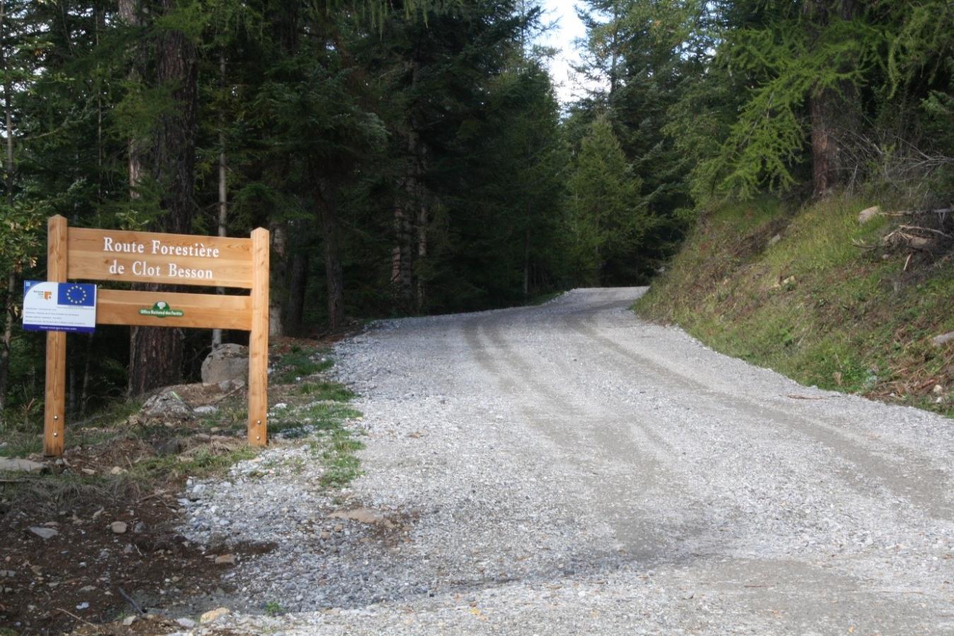 Réfection généralisée de la Route forestière de Clot Besson